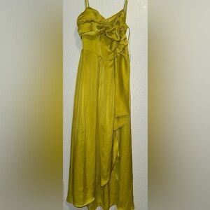 Green/yellow Textured Top